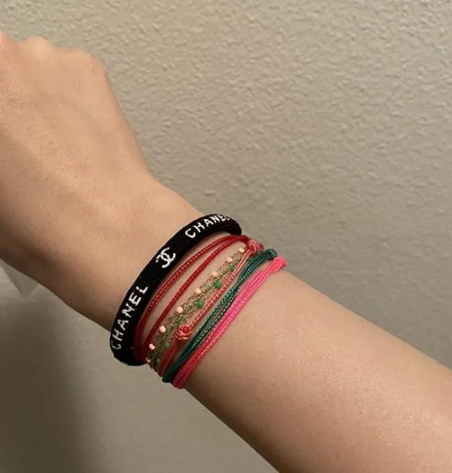2pcs Adjustable Good Luck Red Wax Rope Bracelet