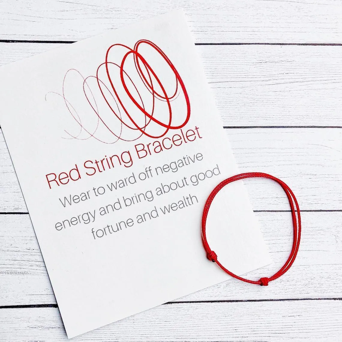 2pcs Adjustable Good Luck Red Wax Rope Bracelet