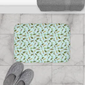 Bath Mat Fresh Water Fish Motifs 24 x 17