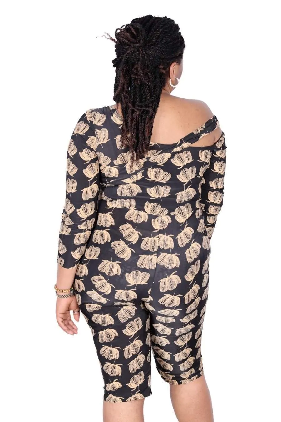Brown Stretchy Jumpsuit