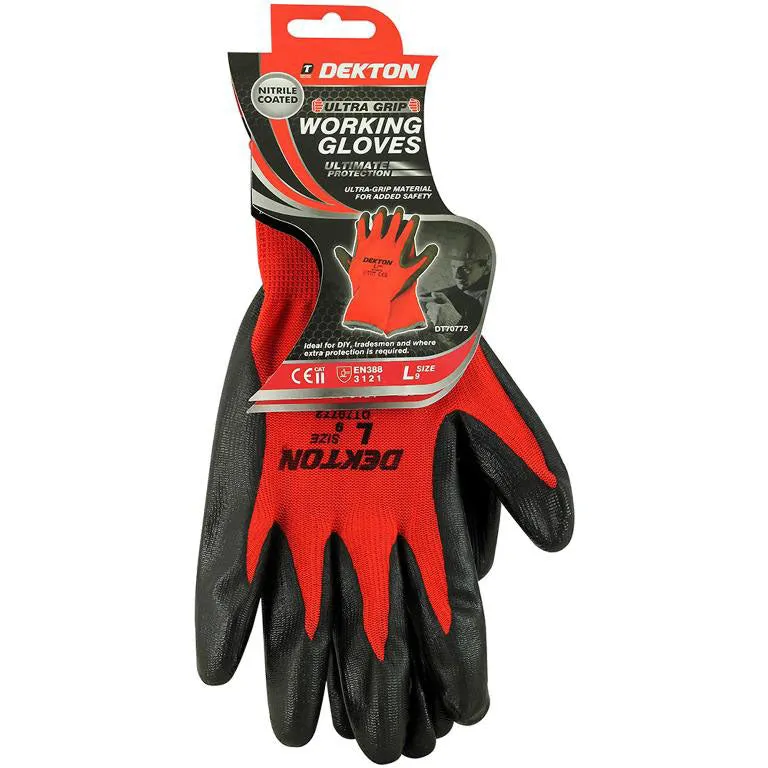 Dekton Ultra Grip Working Gloves Large