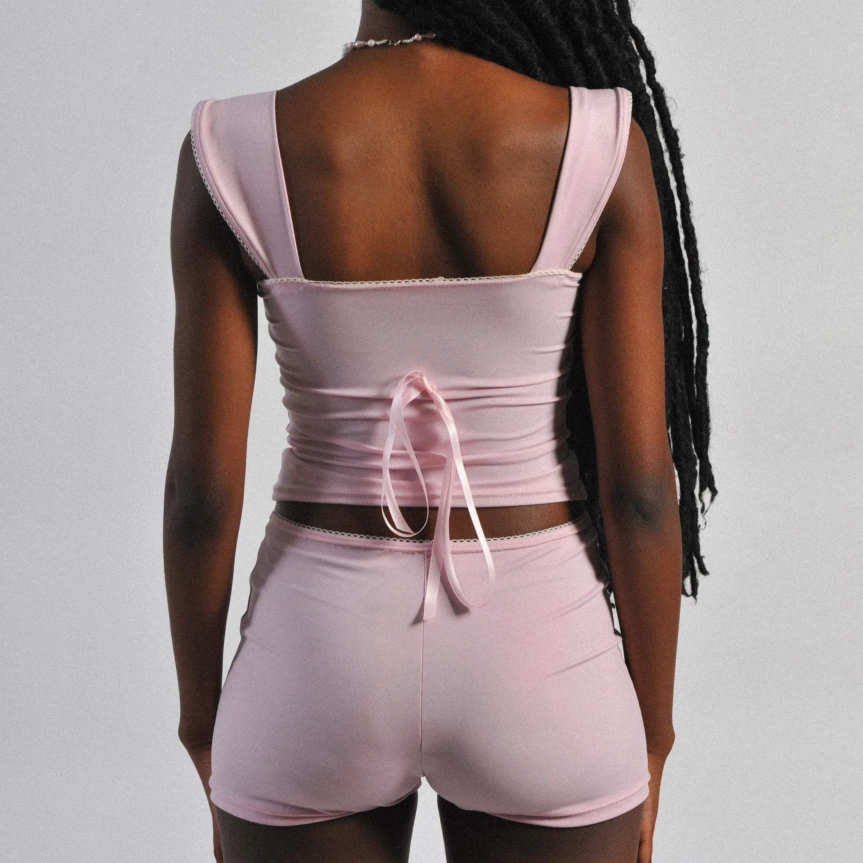 Elle Boxer Shorts | Powder Pink