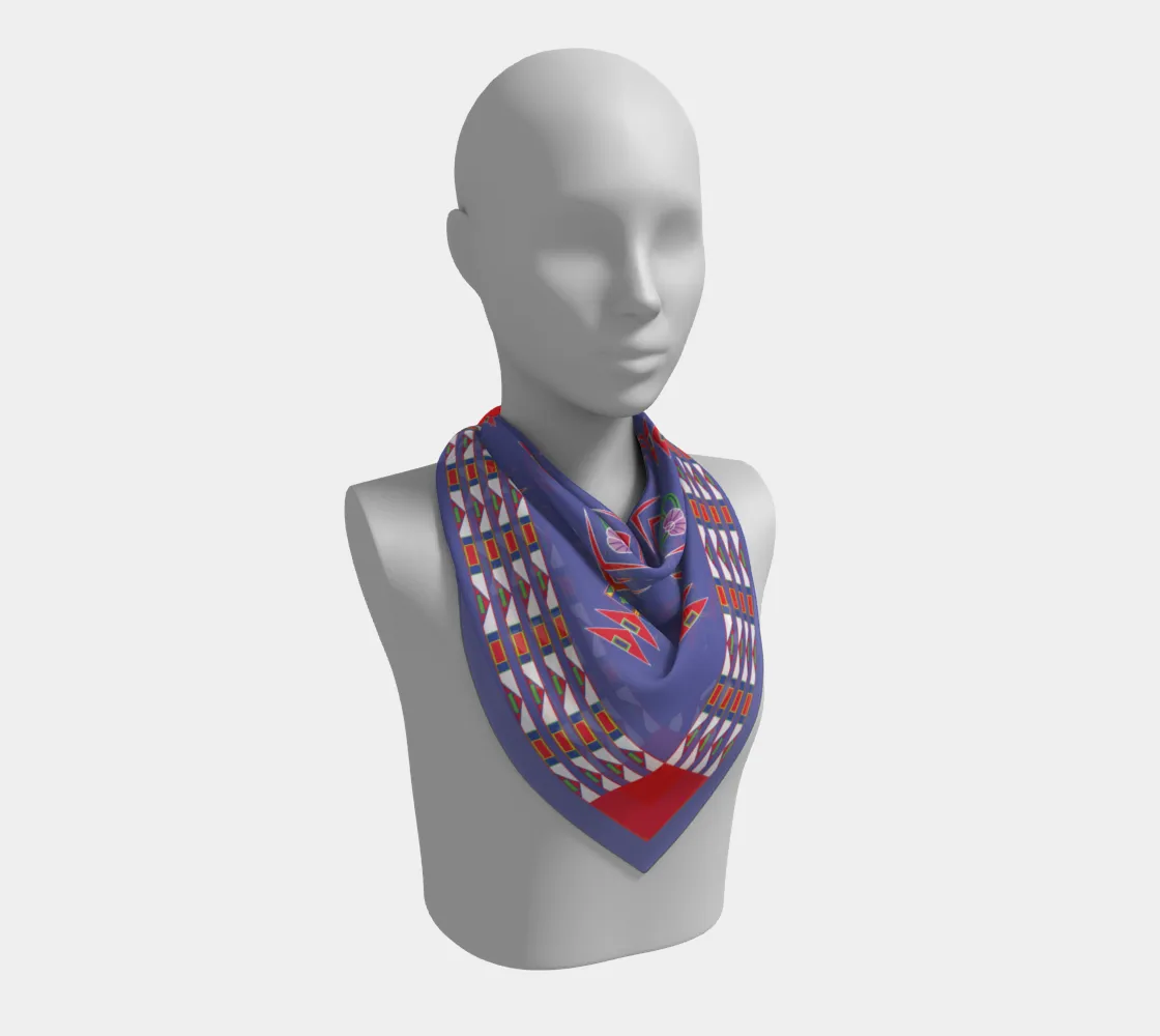 Gratitude Peri Square Scarf