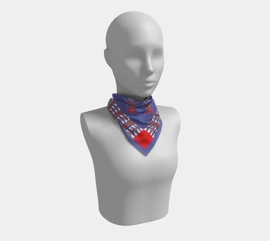 Gratitude Peri Square Scarf