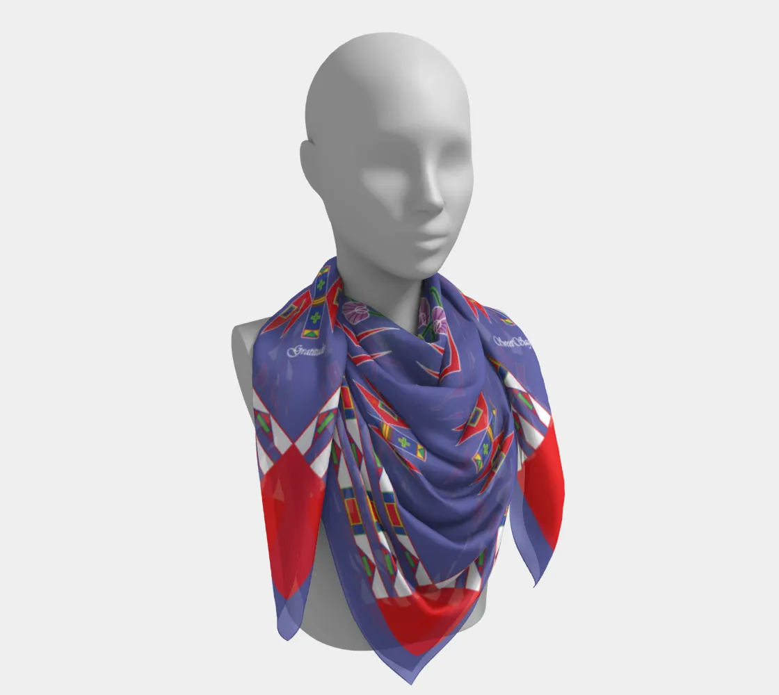 Gratitude Peri Square Scarf