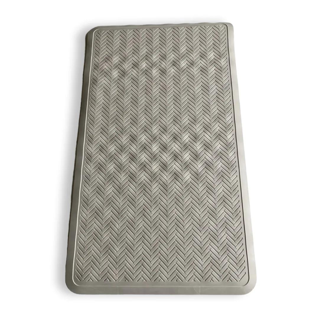 Grey Natural Rubber Bath/Shower Mat