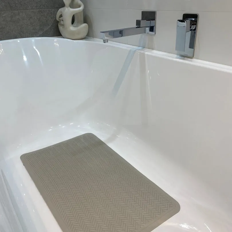 Grey Natural Rubber Bath/Shower Mat