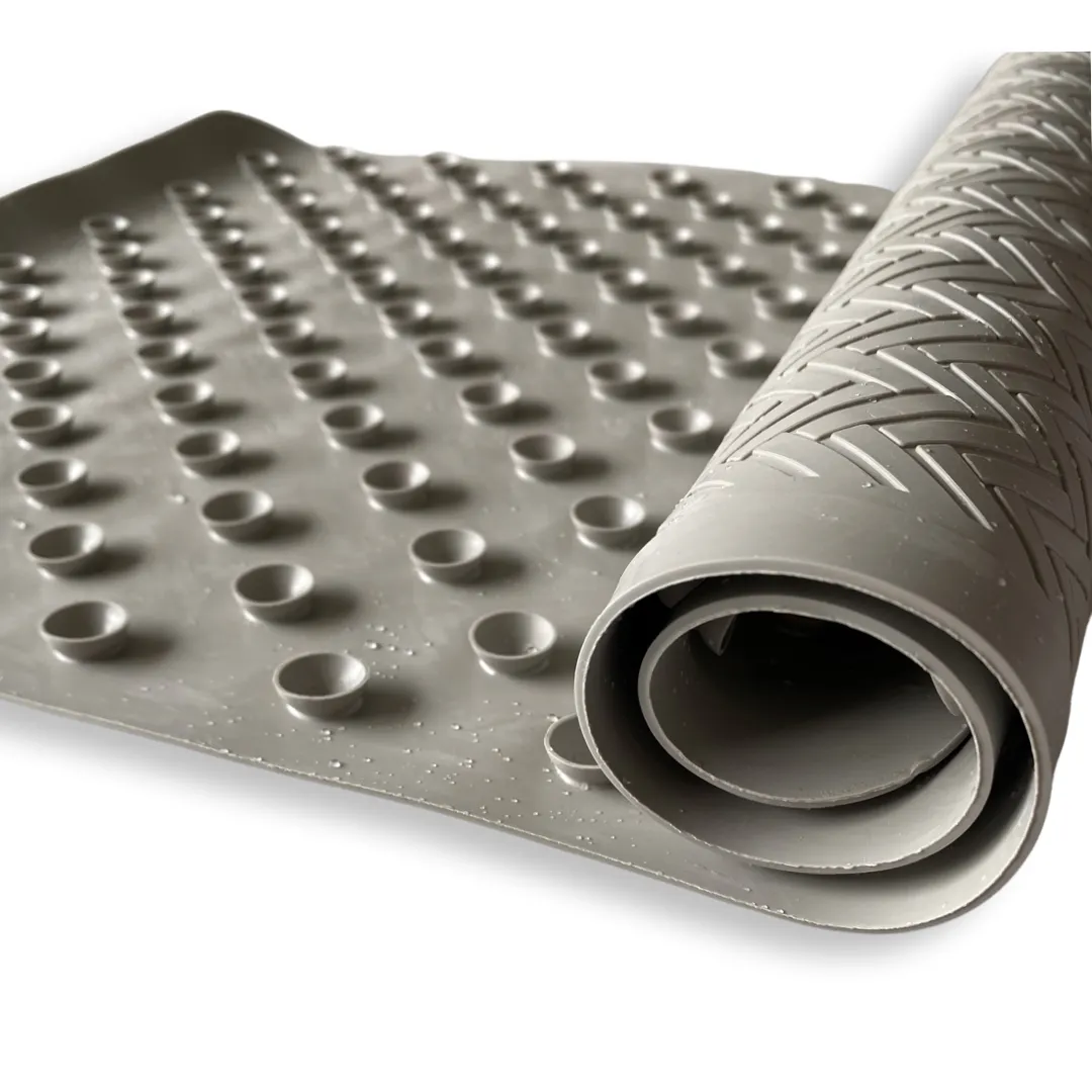 Grey Natural Rubber Bath/Shower Mat