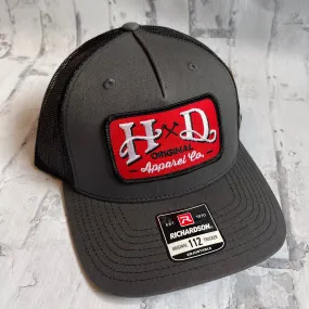 Hammer Down "Work Wear" Hat - Charcoal with Woven Patch