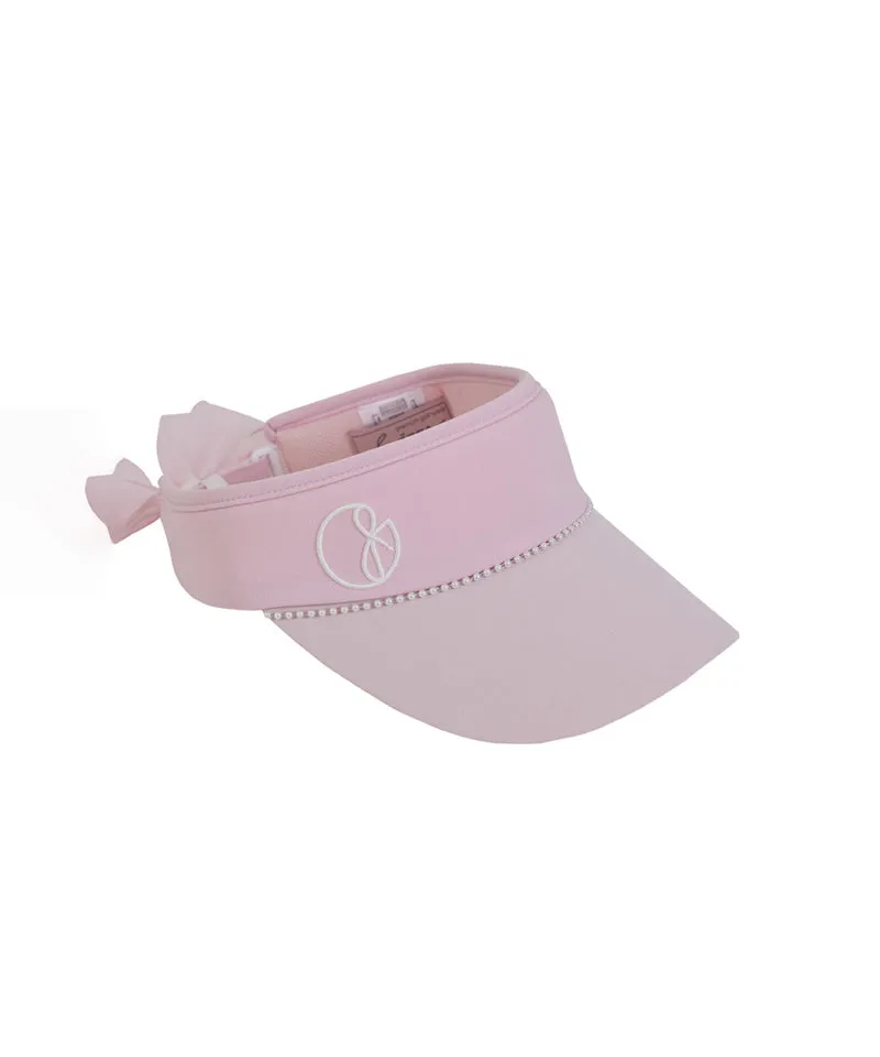 J.Jane Pearl Line Ribbon Suncap - Pink