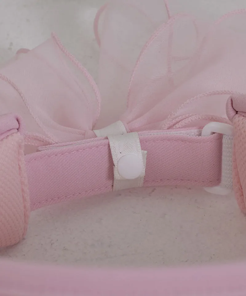 J.Jane Pearl Line Ribbon Suncap - Pink
