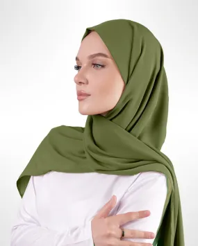 Premium Chiffon Hijab – Light Olive
