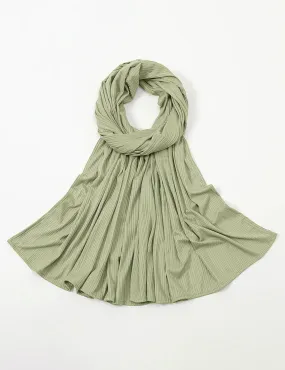 Ribbed Jersey Hijabs - Olive