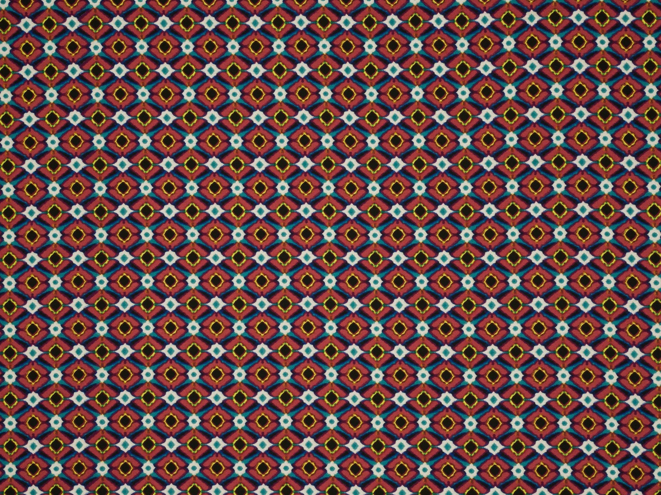 Small pattern diamond print  - Chiffon fabric by the yard