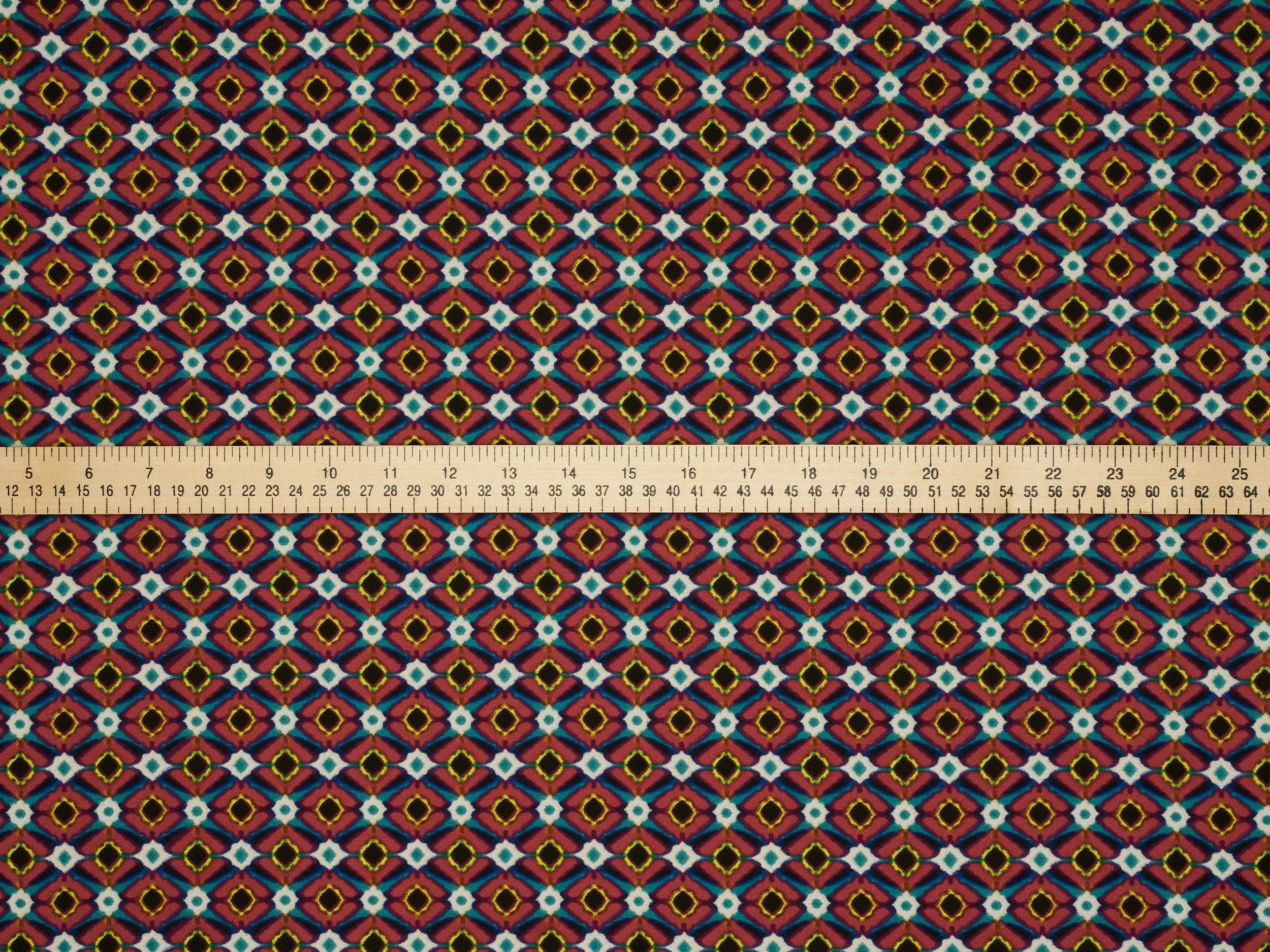 Small pattern diamond print  - Chiffon fabric by the yard