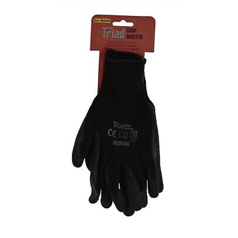 Triad Black Grip Master Gloves Medium - Case of 12